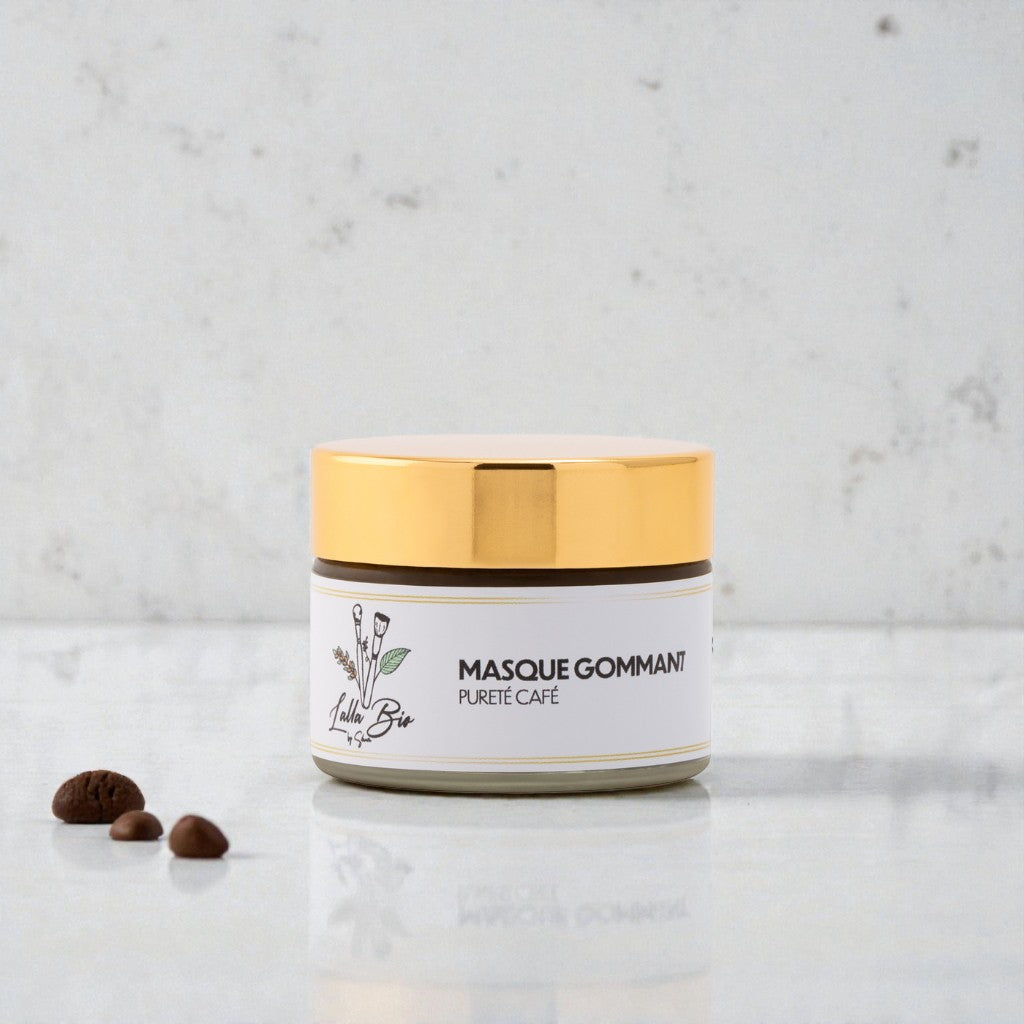Masque gommant pureté café